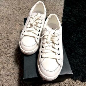 White Coach Leather Sneakers